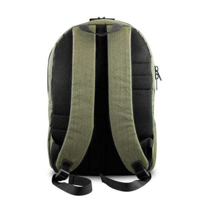 Skunk Bags Element Travel Backpack: Odor-proof, carbon lining, multiple compartments, rugged, water-resistant, comfortable straps.