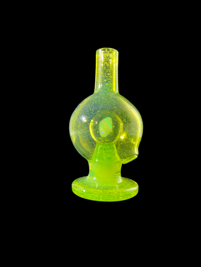 Universal Fit Bubble Cap: Soup Glass, Full-Color, Enhanced Vapor, Handcrafted Glass