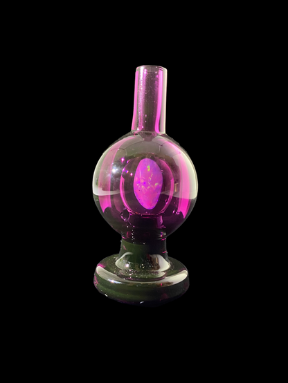 Soup Glass Dab Accessory: Full-Color Bubble Cap, Improved Airflow, Functional Art, Durable