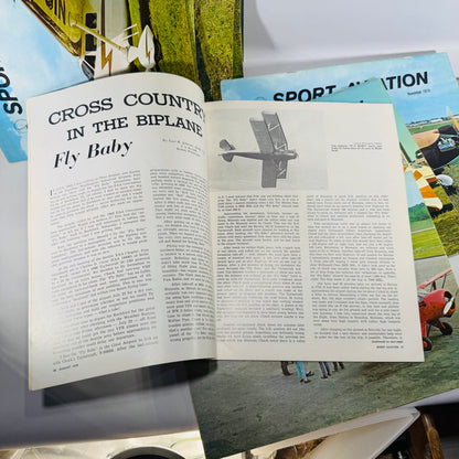 Sport Aviation Magazine Bundle 1970 Complete 12 Issue Vintage EAA Aviation Magazine Bundle