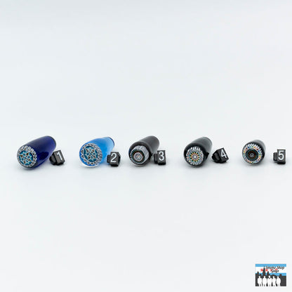Steve H Glass Oculus Plug - Premium Accessory for Puffco Peak Pro: Handcrafted, Secure Sealing, Enhanced Airflow, Unique Artistic Designs, Personalized Setup, Compatible with Puffco Peak Pro, Durable, Heat-Resistant, Regular Use, Performance and Aesthetics.