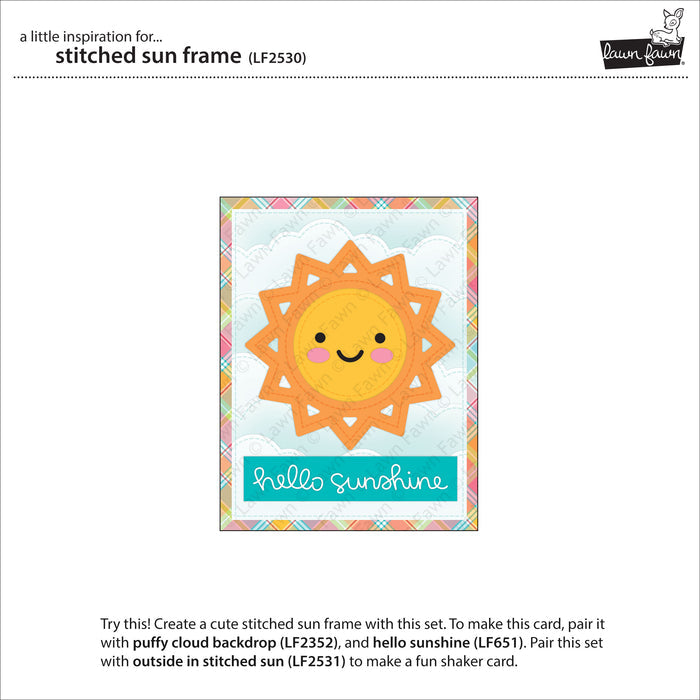 stitched sun frame