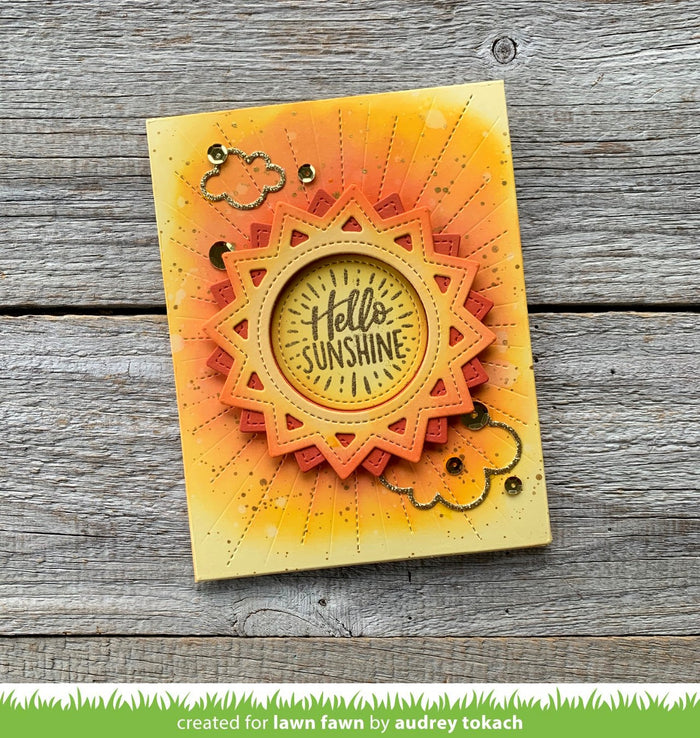 stitched sun frame