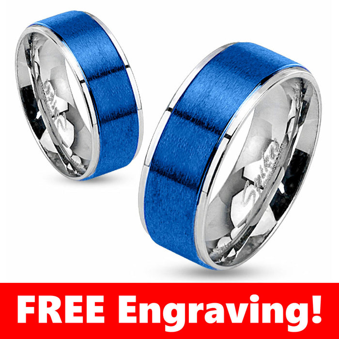 Thin Blue Line 2-Tone Ion Ring