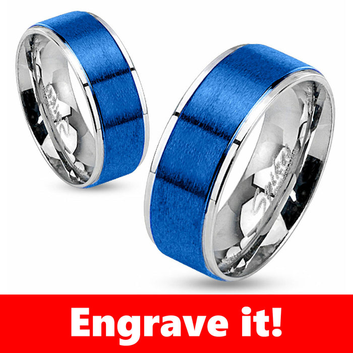 Thin Blue Line 2-Tone Ion Ring