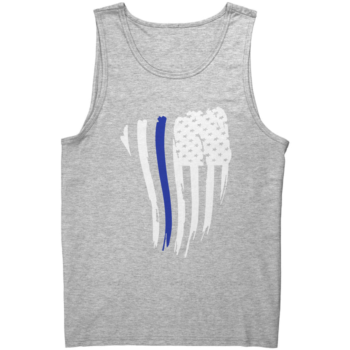 Thin Blue Line American Flag Waving - Tank top - IS1