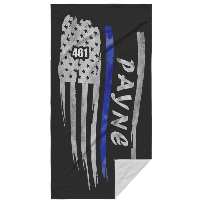 Thin Blue Line Beach Towel - AP1
