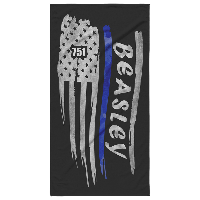 Thin Blue Line Beach Towel - CB1