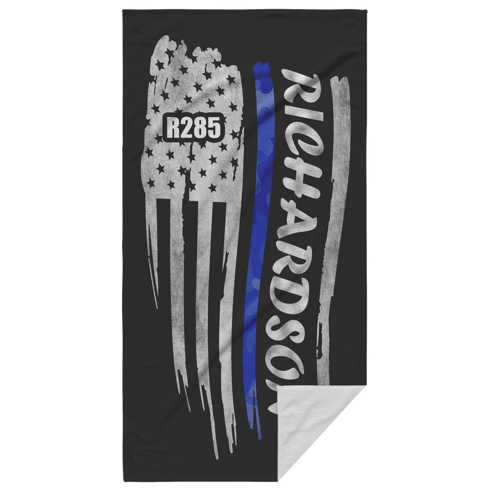 Thin Blue Line Beach Towel - CR1