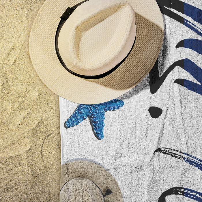 Thin Blue Line Beach Towel - KB2