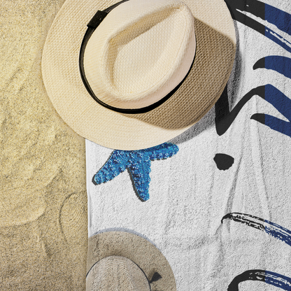 Thin Blue Line Beach Towel - KB2