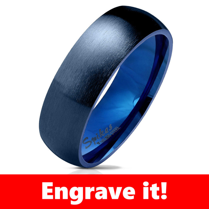 Thin Blue Line Classic Dome Ring