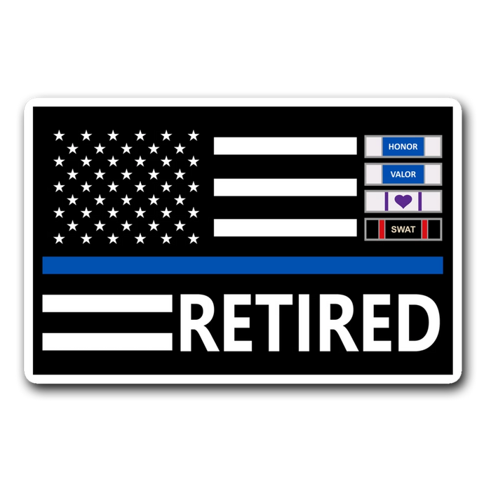 Thin Blue Line Decal - Version 1