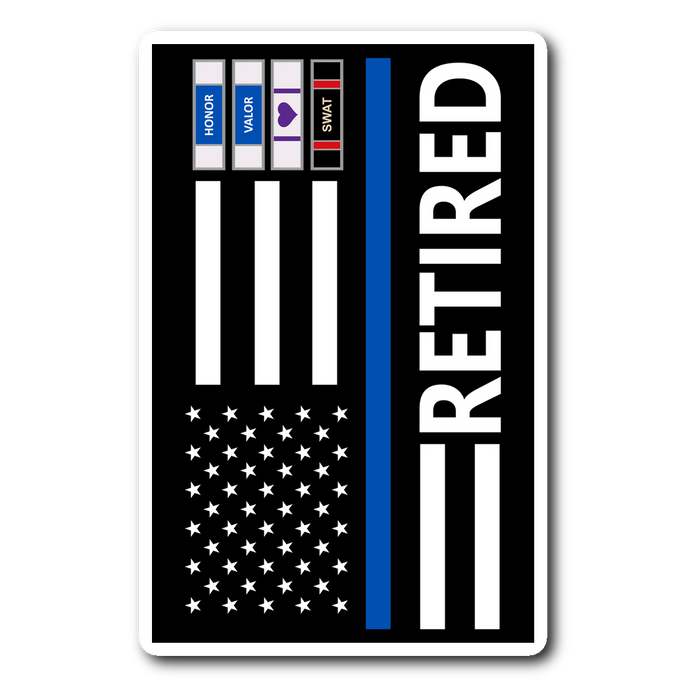 Thin Blue Line Decal - Version 1
