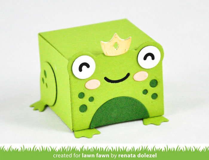 tiny gift box frog add-on
