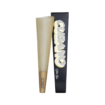 Vibes Cubano Cone – Extra-Large Pre-Rolled Paper for Party-Size Sessions: Extra-Large Capacity, Holds Up to 8 Grams, Group Sessions, Slow Burn, Premium Paper, Extended Even Burn, Pre-Rolled Convenience, Hassle-Free Preparation, Unmatched Quality, Made by Vibes, Superior Smoking Performance, Ideal for Sharing, Designed for Gatherings, Special Occasions.