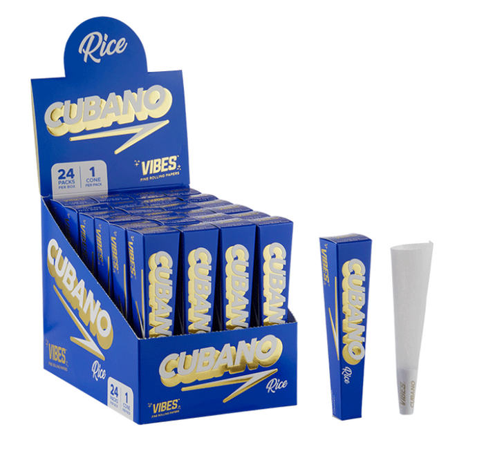 Party Size Smoking Cone: Vibes Cubano, Extra-Large, 8 Gram Capacity, Group Sessions, Slow Burn, Premium Paper, Extended Burn, Pre-Rolled, Hassle-Free, Superior Quality, Ideal for Sharing, Gatherings, Special Occasions.