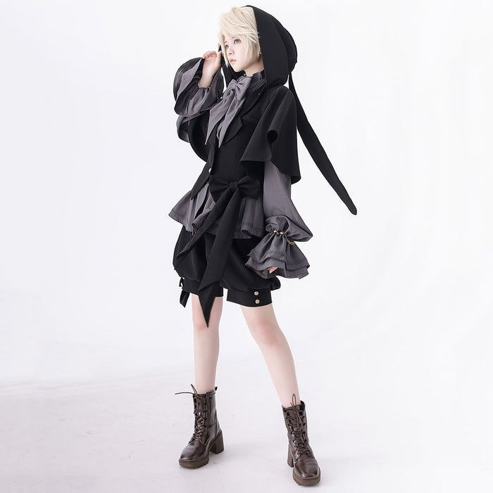 Vintage Dark Bunny Ears Coat