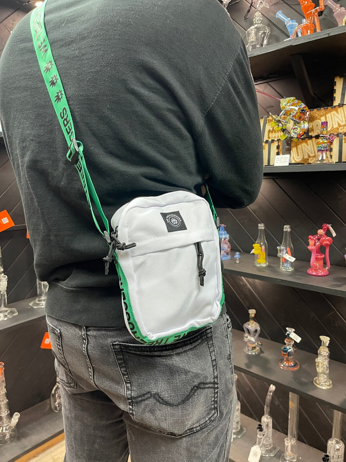We Tree Huggers Cross-Body Bag: Odor-Proof Storage, Stylish Bag, Adjustable Strap, Discreet Carry, Durable Material