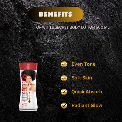 White secret lightening body lotion & oil 500ML