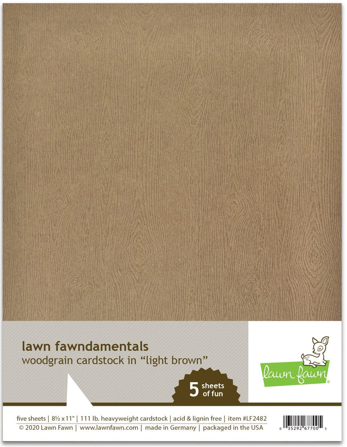 woodgrain cardstock - light brown