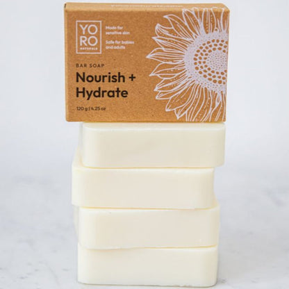 Nourish Hydrate Soap Bar for Acne Rosacea Psoriasis Eczema Safe for Fragile Skin and Babies